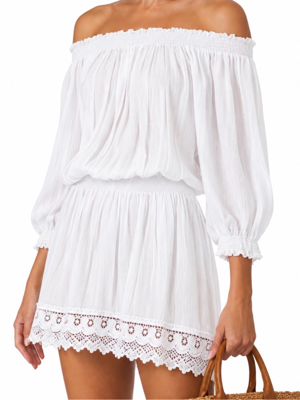 NEW Melissa Odabash Ivy Coverup dress in White Small